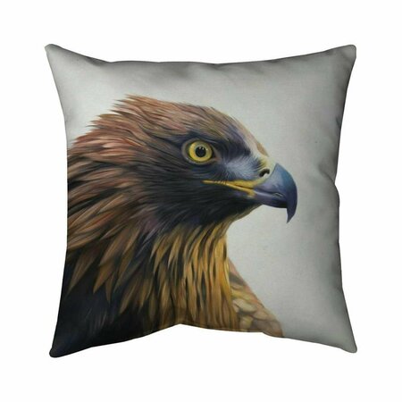 FONDO 26 x 26 in. Brown-Headed Eagle-Double Sided Print Indoor Pillow FO2793247